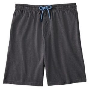 Avenue Grey Drawstring Boxer Style Stretch Waist Sleep Shorts - Size Medium Mens